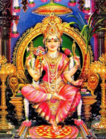 Lalitha tripura sundari sitting on Manidvipa
